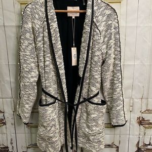 Rebecca Taylor Tweed Wrap Coat ~ Size 10